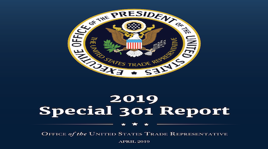 USTR Releases Annual Special 301 Report on Intellectual Property ...