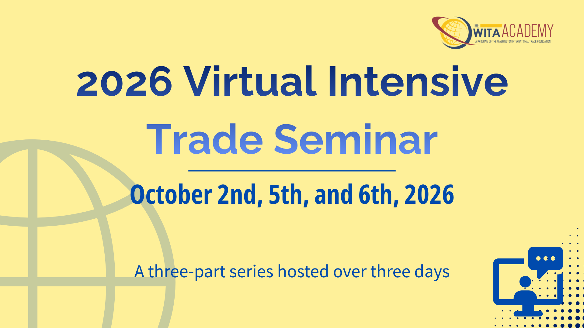 2026 WITA Academy Virtual Intensive Trade Seminar